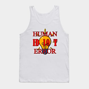 human ID 10 T error Tank Top